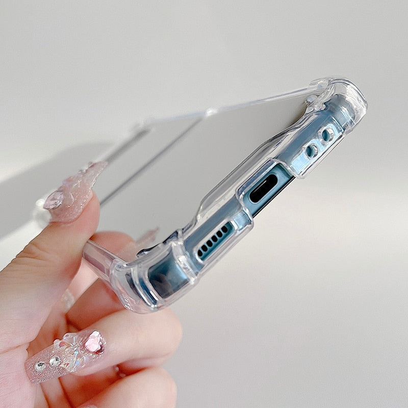 Shockproof Mirror Phone Case For Samsung Galaxy Z FLIP Series