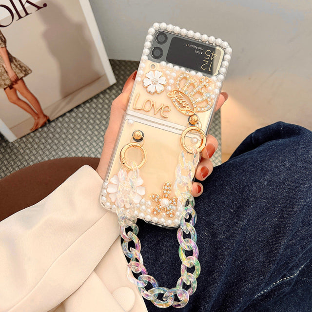 Bracelet Diamond Case For Samsung Galaxy Z Flip Series