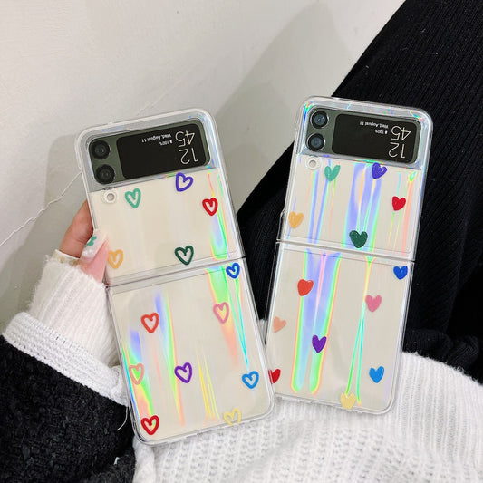 Cute Love Heart Case for Samsung Galaxy Z Flip Series