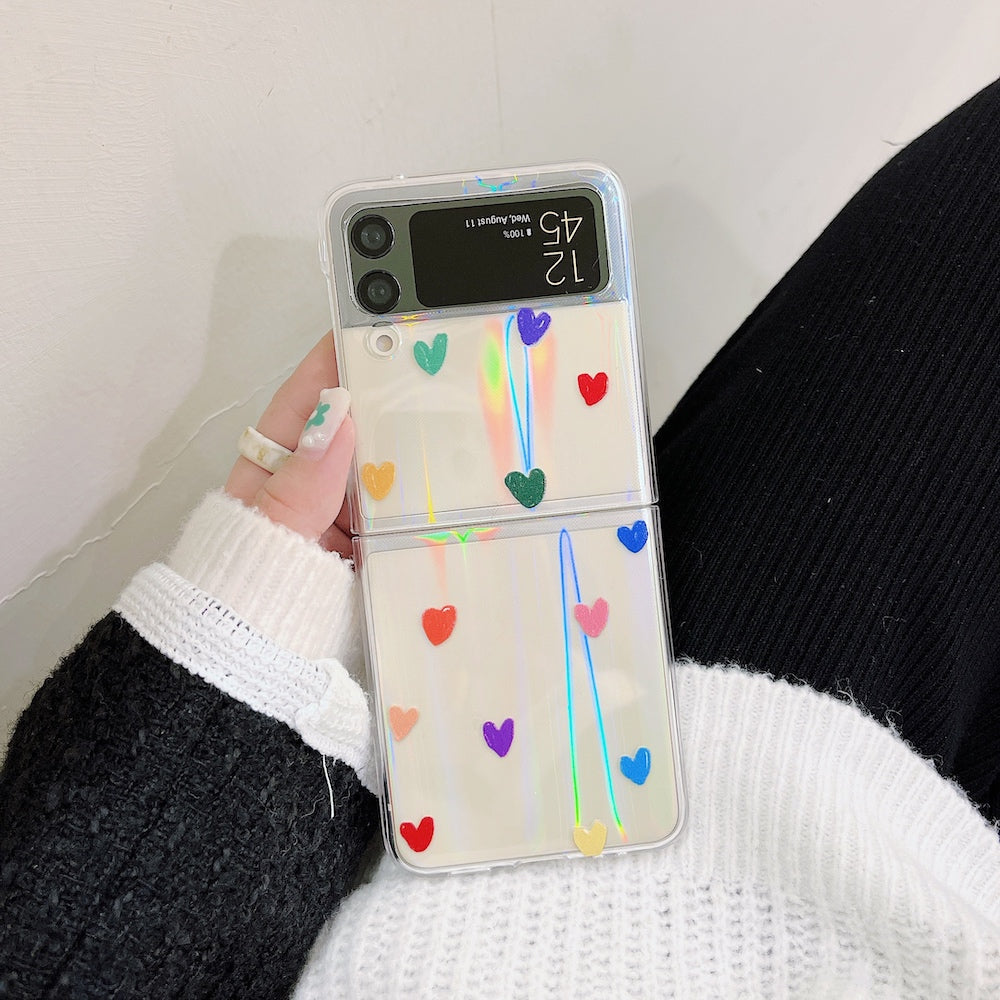 Cute Love Heart Case for Samsung Galaxy Z Flip Series