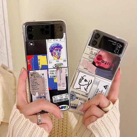 Print Tags Case for Samsung Galaxy Z Flip Series