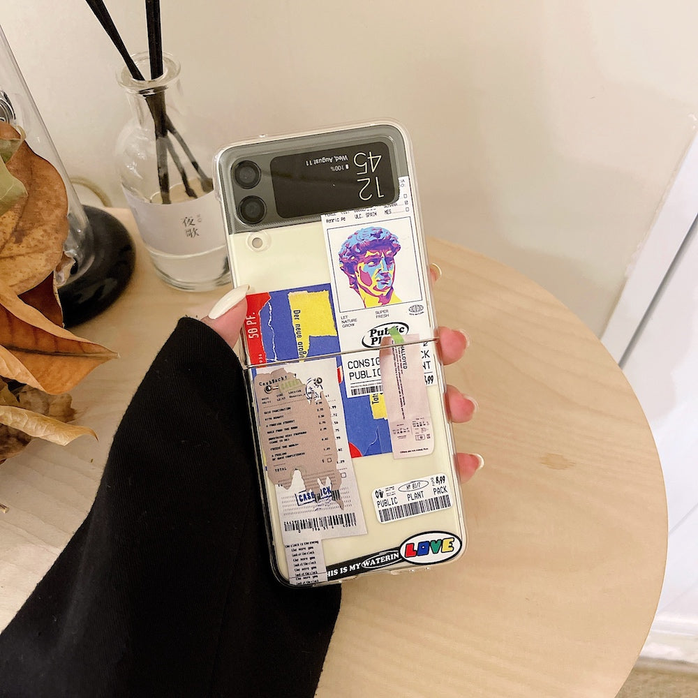 Print Tags Case for Samsung Galaxy Z Flip Series