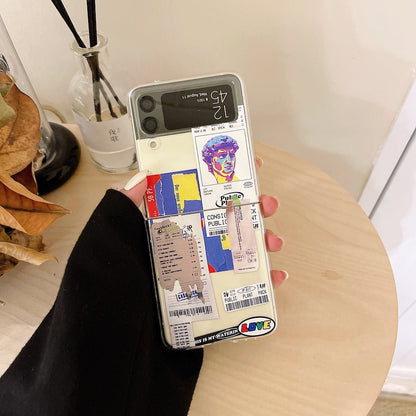 Print Tags Case for Samsung Galaxy Z Flip Series