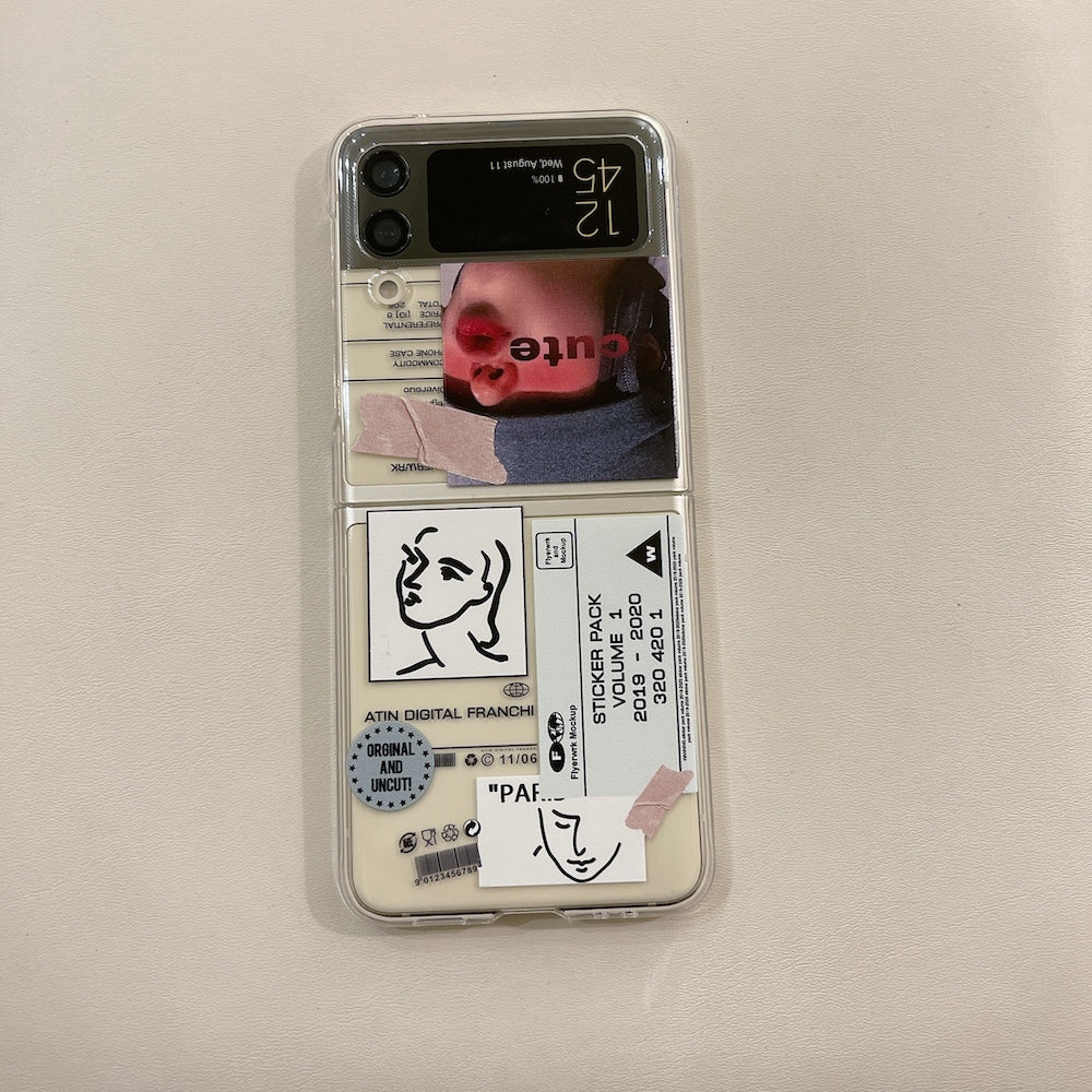 Print Tags Case for Samsung Galaxy Z Flip Series