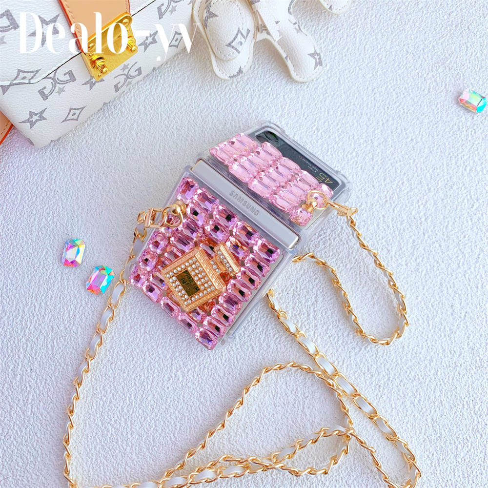 Luxury Long Chain Case for Samsung Galaxy Z Flip Series