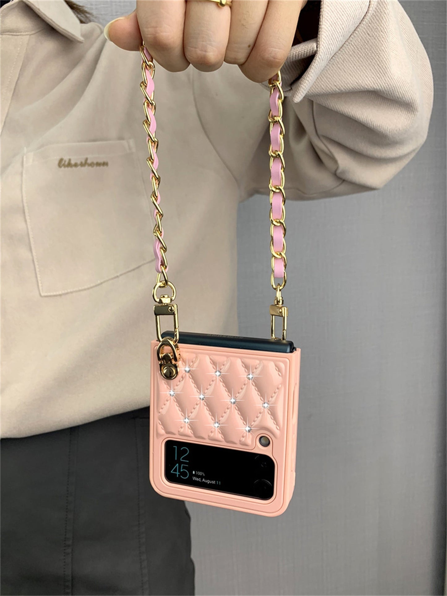 Luxury Crossbody Leather Case for Samsung Galaxy Z Flip Series