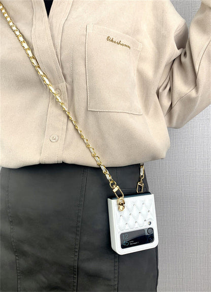 Luxury Crossbody Leather Case for Samsung Galaxy Z Flip Series