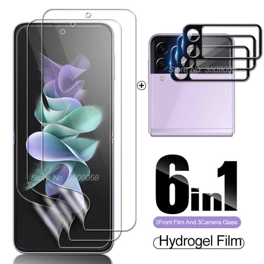 6IN1 3D Curved Camera Protector Glass For Samsung Z Flip Series