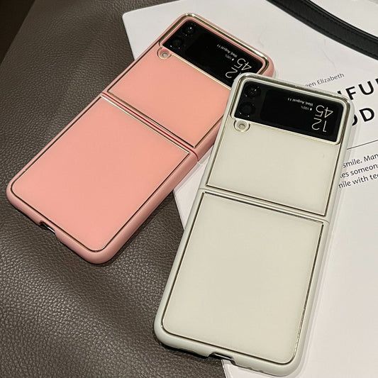 Plating Acrylic Phone Cover For Galaxy Z Flip Series