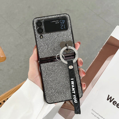Bling Heart Pendant Case For Galaxy Z Flip Series