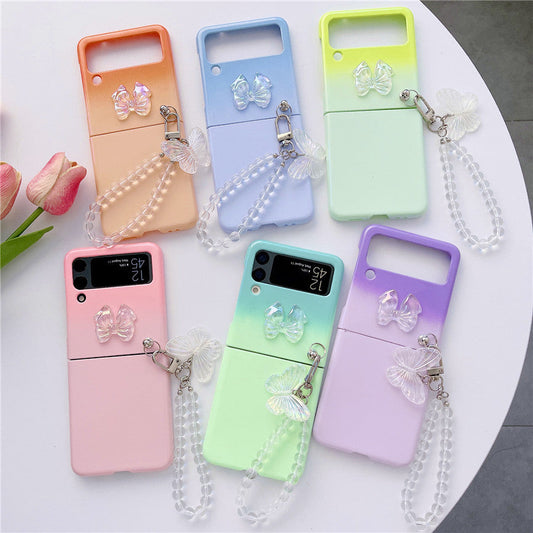 Cute Butterfly Bracelet Case for Samsung Galaxy Z Flip Series