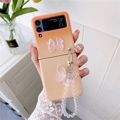 Cute Butterfly Bracelet Case for Samsung Galaxy Z Flip Series