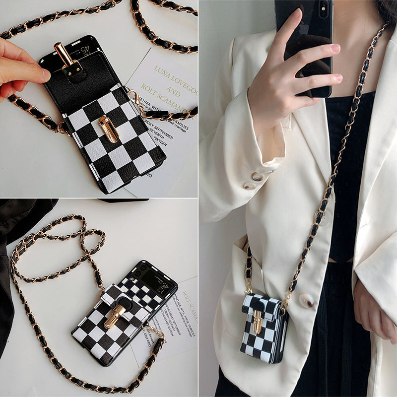 Girl Crossbody Case For Samsung Galaxy Z Flip Series