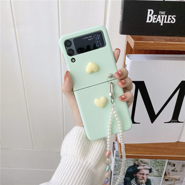 Love Pearl Chain Case for Samsung Galaxy Z Flip Series