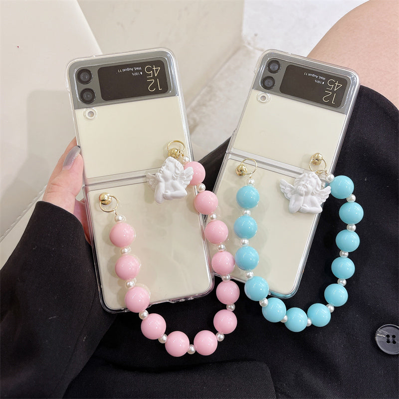 3D Angel Chain Bracelet Case For Samsung Galaxy Z Flip Series