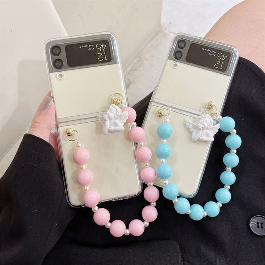 3D Angel Chain Bracelet Case For Samsung Galaxy Z Flip Series
