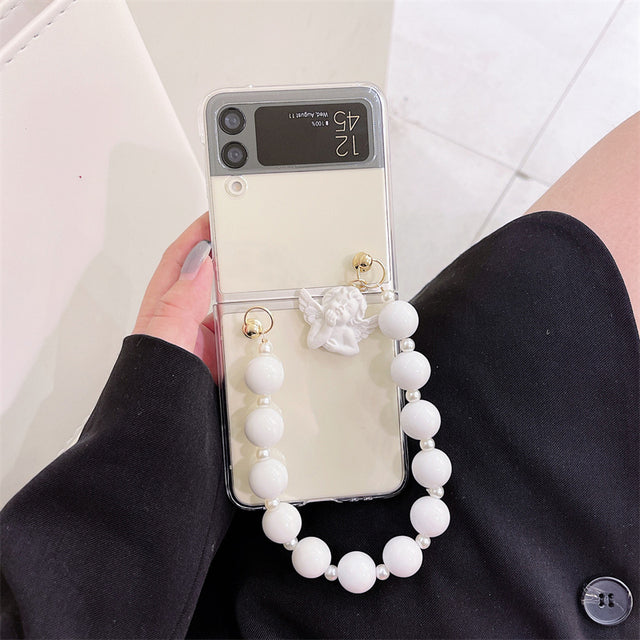 3D Angel Chain Bracelet Case For Samsung Galaxy Z Flip Series