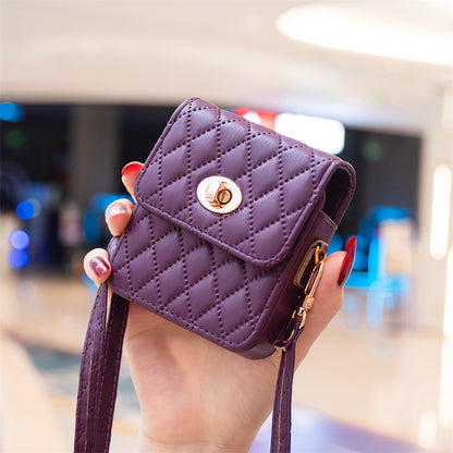 Luxury Quilted Flip Case for Samsung Galaxy Z Flip Series – Mini Handbag Design